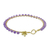 Gold plated quartz bangle bracelet, 'Fall in Love in Purple' - Gold Plated Purple Quartz Bangle Bracelet from Thailand (image 2d) thumbail