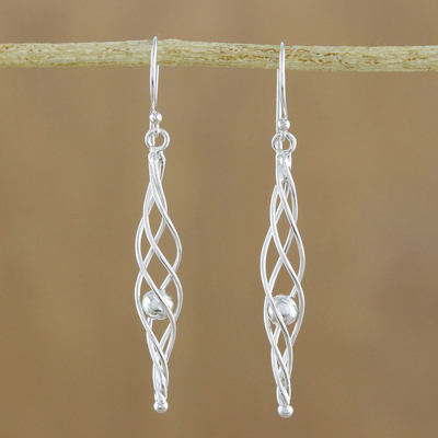 Sterling silver dangle earrings, Icicle Dreams
