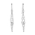 Sterling silver dangle earrings, 'Icicle Dreams' - 925 Sterling Silver Woven Icicle Earrings with Hook Ear Wire (image 2a) thumbail