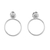 Sterling silver dangle earrings, 'Elegant Loop' - 925 Sterling Silver Loop Shaped Frame Earrings