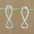 Tropfenohrringe aus Sterlingsilber - Sterlingsilber-Ohrringe mit Unendlichkeitssymbol