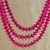 Wood beaded strand necklace, 'Island Allure in Ruby' - Red Wood Beaded Strand Necklace from Thailand (image 2b) thumbail