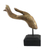 Wood sculpture, 'A Hand to Hold in Gold Accent' - Brown and Gold Hand Carved Acacia Wood Hand Sculpture (image 2c) thumbail