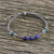 Lapis lazuli macrame bracelet, 'Karen Waves' - Lapis Lazuli Macrame Bracelet from Thailand (image 2) thumbail