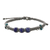 Lapis lazuli macrame bracelet, 'Karen Waves' - Lapis Lazuli Macrame Bracelet from Thailand (image 2c) thumbail