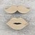 Wood restroom signs, 'Whimsical Pictogram' (pair) - Pair of Abstract Men and Women Wood Restroom Signs