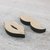 Wood restroom signs, 'Whimsical Pictogram' (pair) - Pair of Abstract Men and Women Wood Restroom Signs