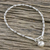 Silver beaded charm bracelet, 'Ringing Delight' - Karen Silver Bell Charm Bracelet Handcrafted in Thailand (image 2) thumbail