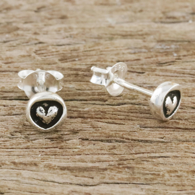 Mini Earrings Heart Jewelry 925 Sterling Silver Earrings Love Earrings  Heart Earrings Silver Heart Stud Earrings Small Earrings Heart Earing Ear  Small Cute Earrings Heart Earrings for Women | Wish