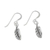 Sterling silver dangle earrings, 'Nature's Path' - Sterling Silver Leaf Dangle Earrings from Thailand (image 2c) thumbail