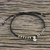 Silver beaded macrame bracelet, 'Sweet Memory' - Hand-Knotted Cord 950 Silver Macrame Flower Bracelet (image 2) thumbail