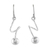 Silver dangle earrings, 'Spin Time' - Hill Tribe Silver Spiral Dangle Hook Matte Finish Earrings (image 2a) thumbail