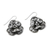 Silver dangle earrings, 'Rare Flowers' - Sterling Silver and 950 Silver Flower Dangle Earrings