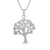 Sterling silver pendant necklace, 'Tree of Wonder' - Sterling Silver Pendant Tree Necklace Handmade in Thailand