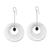 Tiger's eye dangle earrings, 'Celestial Awe' - Tiger's Eye and Sterling Silver Contemporary Dangle Earrings