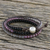 Multi-gemstone beaded wrap bracelet, 'Sunrise Wanderlust' - Unisex Leather and Multi-Gemstone Beaded Wrap Bracelet (image 2b) thumbail