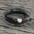 Multi-gemstone beaded wrap bracelet, 'Nature's Wanderlust' - Unisex Leather and Multi-Gemstone Beaded Wrap Bracelet (image 2b) thumbail