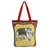 Cotton shoulder bag, 'Summer Elephant' - Embroidered Summer Thai Elephant Cotton Shoulder Handbag (image 2a) thumbail