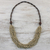 Wood beaded necklace, 'Rising Summer Ivory' - Handcrafted Littleleaf Boxwood Ivory Beaded Necklace (image 2) thumbail