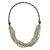 Wood beaded necklace, 'Rising Summer Ivory' - Handcrafted Littleleaf Boxwood Ivory Beaded Necklace thumbail