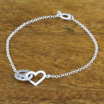 Peace, Love And Freedom Charm Bracelet - Silver, Charlotte's Web Jewelry,  Charm Bracelet Silver - valleyresorts.co.uk