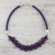 Amethyst collar necklace, 'Let's Party' - Amethyst Collar Necklace Handcrafted in Thailand thumbail