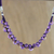 Amethyst collar necklace, 'Let's Party' - Amethyst Collar Necklace Handcrafted in Thailand (image 2b) thumbail