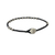 Silver beaded bracelet, 'Simple Om' - Karen Silver Beaded Om Bracelet from Thailand (image 2d) thumbail