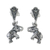 Marcasite dangle earrings, 'Starry Elephants' - Sterling Silver Marcasite Starry Elephant Dangle Earrings thumbail