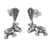 Marcasite dangle earrings, 'Starry Elephants' - Sterling Silver Marcasite Starry Elephant Dangle Earrings (image 2c) thumbail
