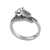 Marcasite pave ring, 'Relaxing Elephant' - Sterling Silver Faceted Marcasite Relaxing Elephant Ring (image 2c) thumbail