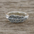 Marcasite pave ring, 'Starry Leaf' - Sterling Silver Marcasite Single Olive Leaf Pave Ring (image 2) thumbail