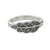 Marcasite pave ring, 'Starry Leaf' - Sterling Silver Marcasite Single Olive Leaf Pave Ring (image 2c) thumbail