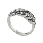 Marcasite pave ring, 'Luminous Garden' - Sterling Silver Luminous Garden Marcasite Pave Ring