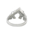 Marcasite cocktail ring, 'Mommy and Me' - Sterling Silver and Faceted Marcasite Elephant Cocktail Ring (image 2d) thumbail