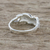 Marcasite pave ring, 'Vineyard Beauty' - Sterling Silver Faceted Marcasite Vineyard Leaf Pave Ring (image 2b) thumbail