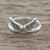 Marcasite cocktail ring, 'Born to Be Free' - Sterling Silver Faceted Marcasite Freedom Wings Thai Ring