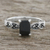 Onyx cocktail ring, 'Starry Midnight' - Sterling Silver Starry Midnight Black Onyx Cocktail Ring (image 2) thumbail