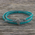 Quartz beaded wrap bracelet, 'Window Glass' - Aqua Blue Quartz and Karen Silver Beaded Wrap Bracelet (image 2) thumbail