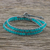 Quartz beaded wrap bracelet, 'Window Glass' - Aqua Blue Quartz and Karen Silver Beaded Wrap Bracelet (image 2c) thumbail