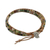 Agate and glass beaded wrap bracelet, 'Umber Dream' - Multi-Colored Agate and Glass Beaded Leaf Wrap Bracelet (image 2d) thumbail