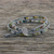 Agate and glass beaded wrap bracelet, 'Cloud Dream' - Multi-Colored Cloud Dream Agate and Glass Beaded Bracelet thumbail