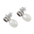 Cultured pearl and garnet dangle earrings, 'Pure Velvet' - Garnet and Cultured Freshwater Pearl Silver Dangle Earrings (image 2c) thumbail
