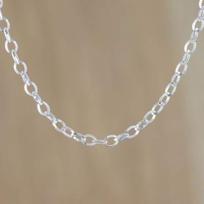 Sterling silver chain necklace, Simply Cool