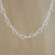 Sterling silver link necklace, 'Lots of Love' (6mm) - Sterling Silver Heart Link Necklace (6mm) from Thailand thumbail