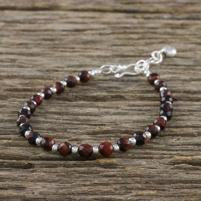 Tiger's eye beaded bracelet, 'Cool and Beautiful' - Tiger's Eye Beaded Bracelet from Thailand