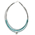Calcite beaded pendant necklace, 'Elephant Sky' - Calcite Bead and Karen Silver Elephant Pendant Necklace thumbail