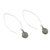 Silver dangle earrings, 'Karen Trance' - Karen Silver Spiral Motif Dangle Earrings from Thailand