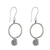 Silver dangle earrings, 'Karen Coils' - Spiral Karen Silver Dangle Earrings from Thailand