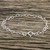 Sterling silver link bracelet, 'Lots of Love' - Heart Motif Sterling Silver Link Bracelet from Thailand (image 2b) thumbail